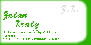 zalan kraly business card